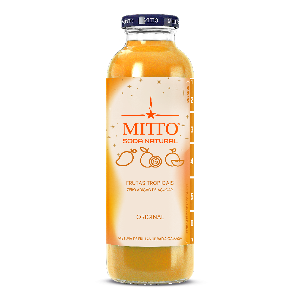 Mocktail Mitto Drink Natural Frutas Tropicais 300Ml
